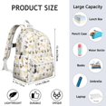 thumbnail image 6 of Cute Cartoon Pug Backpack for School,Cute School Bag,Schoolbag with Adjustable Shoulder Straps & Padded Back,13.4"x11"x4.7", 6 of 6