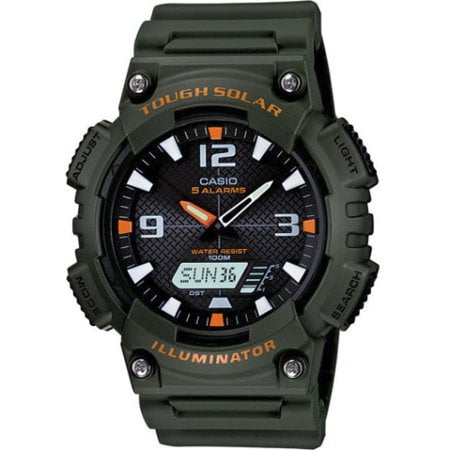 Casio Men's Solar Sport Combination Black and Gray Watch