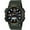Green and Black, variant on Men's Solar Sport Combination Black and Gunmetal Watch AQS810W-1A4V