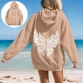 thumbnail image 2 of Puliio Womens Oversized Hoodie Soft Vintage Graphic Print Casual Fall Pullover With Front Pockets, 2 of 8