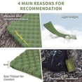 thumbnail image 3 of Almohadilla para dormir NatureHike, aislante, inflable, 800 ml, 4.6R, ultraligera, 3 of 7