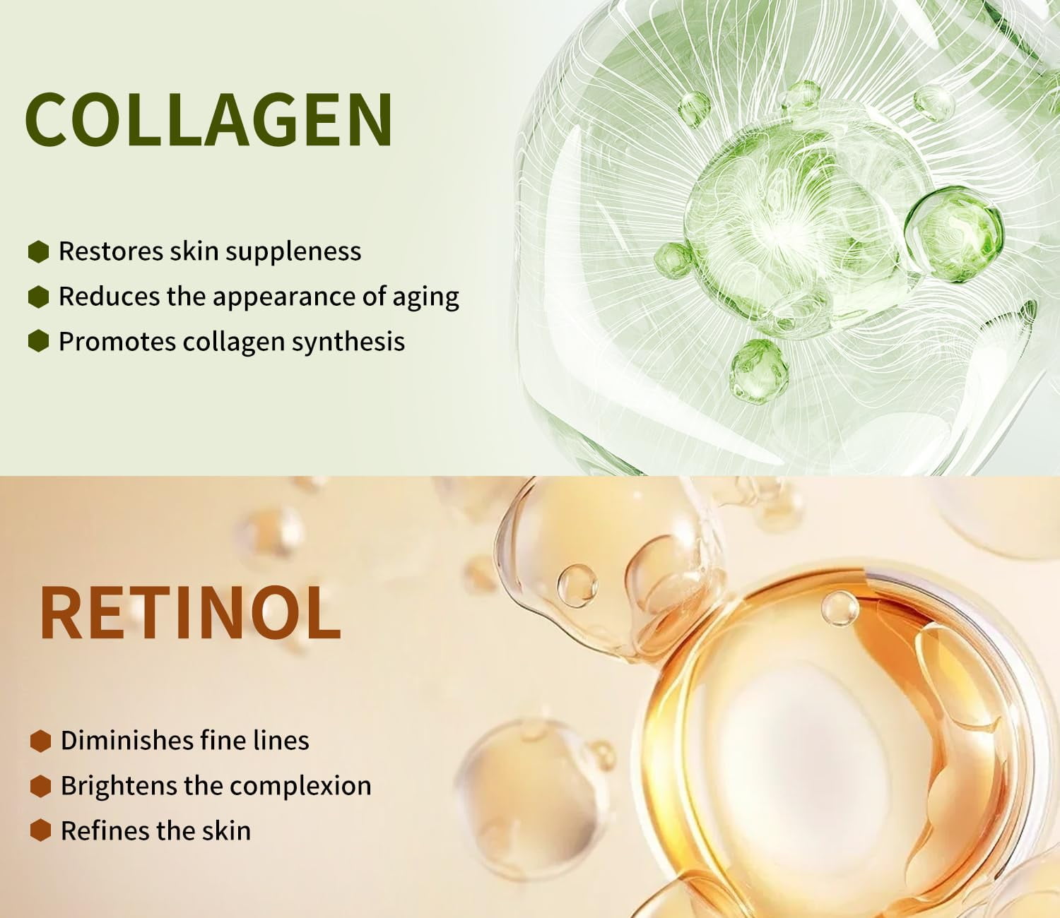 Mooyam 10 Pack Collagen Face Mask, Face Masks Skincare with Coenzyme Q10 Retinol Anti Aging Facial Masks Skin Care Hydrating Face Beauty Care Masks for Deep Repairing and Moisturizing Anti Wrinkles