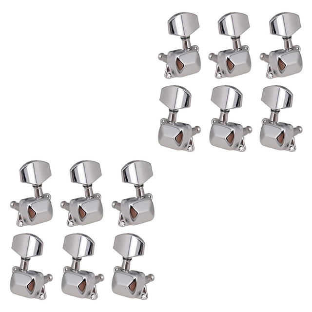Matsuzay Paquete de 6 clavijas de afinación para guitarra de de 6 cuerdas, afinadores de guitarras, perillas de repuesto, accesorios 3 izquierda 3 Type1 NO1 Matsuzay CBP232550