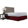 thumbnail image 1 of The Great American Store- 600 TC 100% Natural Cotton, Pleated Style Bed Skirt with 26 Inch Drop (Twin Size, Solid Burgundy) -Easy Fit Dust Ruffle, Covers Bed Legs & Frame, 1 of 4
