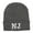Dk Grey, variant on NJ New Jersey State Embroidered Cuff Beanie - Black OSFM
