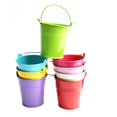 thumbnail image 2 of COMPUKAS 10Pack Hanging Flowers Basket Metal Bucket Round Iron for Balcony Decoration, 2 of 5