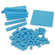 Learning Resources Base Ten Blocks Smart Pack, Classroom Accessories, Early Math Skills, 121 Pieces, Ages 6,7,8+