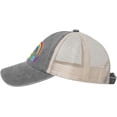 thumbnail image 3 of Be Kind LGBT Pride Rainbow Cowboy Hat Men Vintage Mesh Baseball Cap Women Dad Hat Sun Hat Trucker Hat Black, 3 of 8