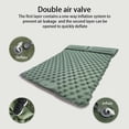 thumbnail image 5 of Ultralight Double Camping Mattress, 2-Person Inflatable Sleeping Mat with Built Foot Pump & Attached Pillow, Foldable Compact Air Pad for Backpackers, Road Travel, Outdoor Tent, Beach Picnic, 5 of 15