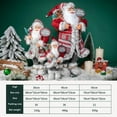 thumbnail image 4 of Christmas Santa Claus Toys Home Decor Party Decoration Standing Doll (Red), 4 of 6