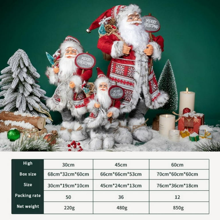Christmas Santa Claus Toys Home Decor Party Decoration Standing