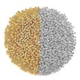 thumbnail image 2 of 600-6000pcs/lot 2mm Plastic Gold Color Spacer Beads Charm Loose Bead DIY Bracelets Necklace Beads for Jewelry Making Charms, 2 of 5