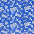 thumbnail image 2 of Zelouf Zs1810T-1 Print Hmc With Puff  , Sewing, DIY, Crafts Fabric by the Yard, 441 Cobal/white, 5 Yard, 2 of 2