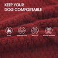 thumbnail image 3 of Jersey para perro IEcoII XL rojo oscuro de punto cálido sin mangas, 3 of 8
