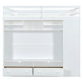 thumbnail image 6 of Full Size Loft Bed with Drawers, Shelves & LED Lights, White Space-Saving Storage Bed, Built-in Wardrobe & Remote Control Lighting, for Teens/Adults, 6 of 12