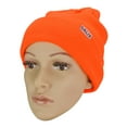 thumbnail image 3 of DALIX Cuff Beanie Cap 12" Neon Orange, 3 of 5
