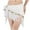 White, variant on Belly Dance Skirt Hip Scarf Womens Sparkly Fringe Hip Wrap Belt Dance Performance Mini Skirts Green One Size