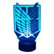 thumbnail image 1 of Creative 3D Night Light Led Kid Anime Symbol Lámpara De Mesa De Noche Para La Decoración Del Hogar Del Dormitorio Con Control Remoto Táctil Minnieouse HA035546-00, 1 of 6