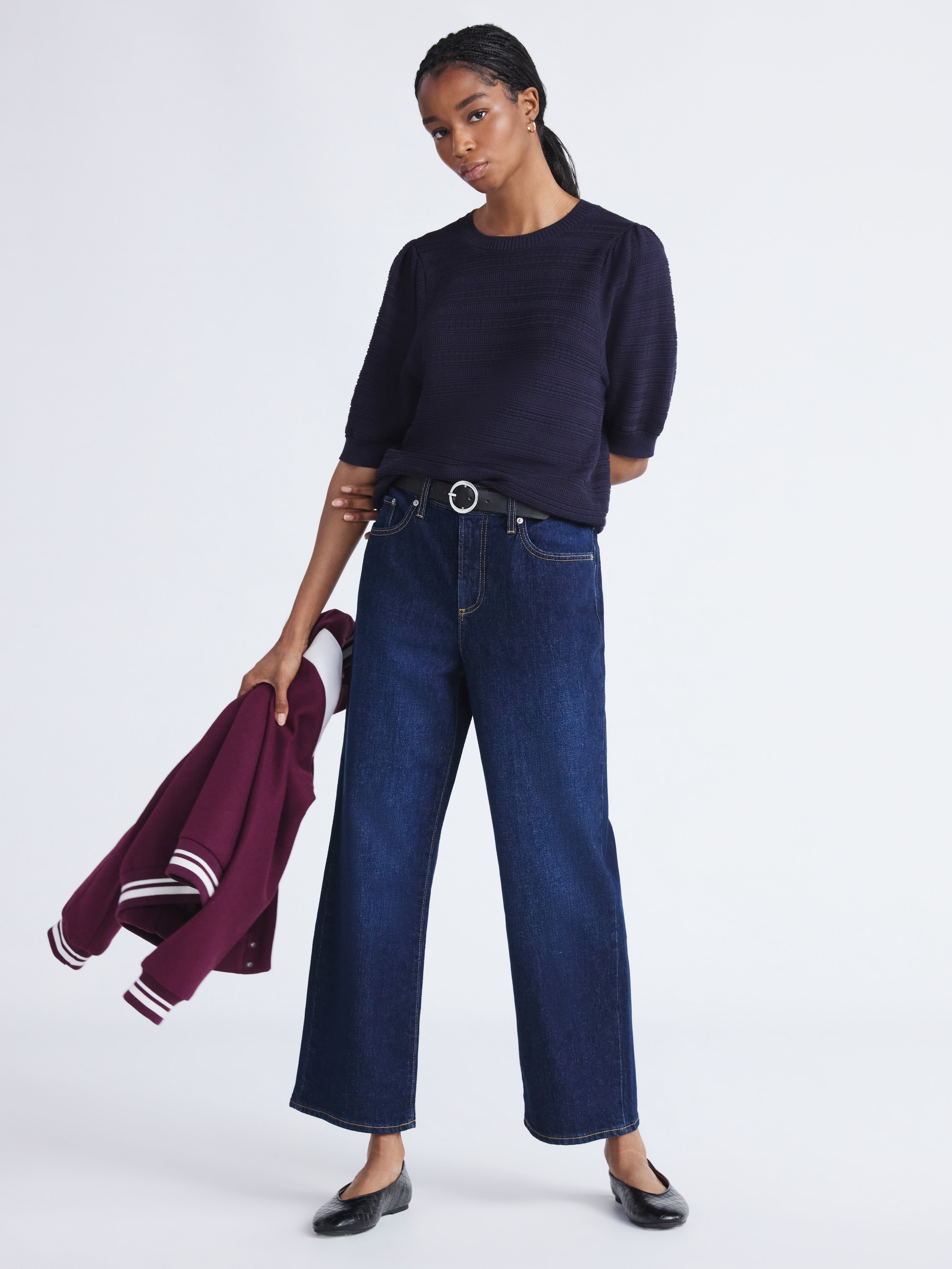 Free Assembly Women's Midrise Relaxed Ankle Jeans, 27.5" Inseam Sizes 0-18