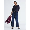 thumbnail image 3 of Free Assembly Women's Midrise Relaxed Ankle Jeans, 27.5" Inseam Sizes 0-18, 3 of 5