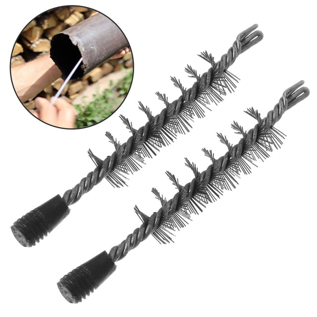 Homoyoyo 2Pcs Professional Steel Wire Brush for Fireplace and Chimney Cleaning Tasks