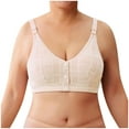 thumbnail image 2 of LSLJS Ladies Traceless Comfortable No Steel Ring Breathable Gathering Front Opening Buckle Bra Woman Underwear, 2 of 7