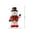 A, variant on Christmas Rooster Figurine in Santa Outfit, Resin Porch Tabletop Holiday Decor