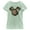 Mint, variant on Girl's Mickey & Friends Floral Face Graphic Tee Athletic Heather Medium