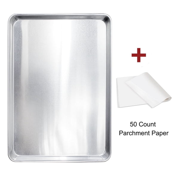 Bakdcore Aluminum Half Sheet Pan 18"x13" - Warp Resistant, Large Nonstick Cookie Baking Sheet for Even Heating | Easy Clean & Stackable
