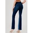 thumbnail image 2 of Patchwork High Waist Stretch 2 Tone Color Block Boot Leg jean, 2 of 4