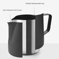 thumbnail image 4 of Milk Frother Cup Handheld Stainless Steel Milk Frothing Pitcher Steaming Pitcher, 4 of 10