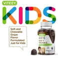thumbnail image 5 of Viteey Iron Gummies for Kids with Vitamin C, Daily Iron Supplement, Grape Flavor, 120 Ct, 5 of 7