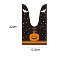 thumbnail image 5 of Happy date 48Pcs/Bag Halloween Treat Candy Bags, Halloween Rabbit Ear Packaging Bag Gift Goody Snack Sweet Bags with Twist Ties for Halloween Party Supply, 5 of 8