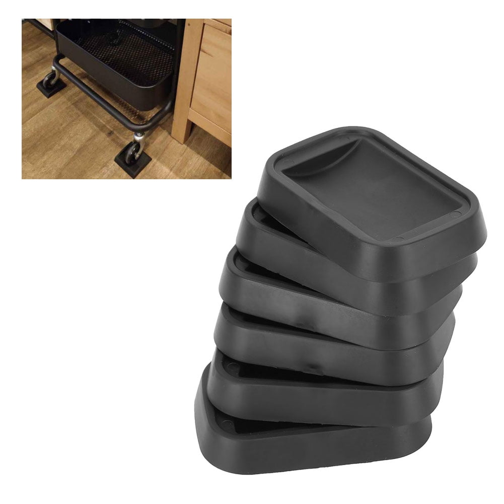 Zerone Furniture Coasters,6pcs/Set Anti‑Sliding Rubber Wheel Caster Coasters Cups for Sofas Beds Chairs Furniture Floors Supplies