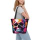 thumbnail image 2 of Disketp Colorful Skull Bolsa de Hombro Casual para Mujer, Bolso Cruzado para Compras, Viajes y Uso Diario, 2 of 6