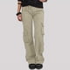 thumbnail image 4 of ICHUANYI Clearance Women Ladies Solid Pants Hippie Punk Trousers Streetwear Jogger Pocket Loose Overalls Long Pants(Beige, XXL) ICHUANYI WER2023080812962, 4 of 6
