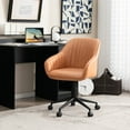 thumbnail image 4 of Gymax Ensemble de 2 Chaises de Bureau Réglables Fauteuil Pivotant à Roulettes Chaise de Bureau d'Ordinateur, 4 of 10
