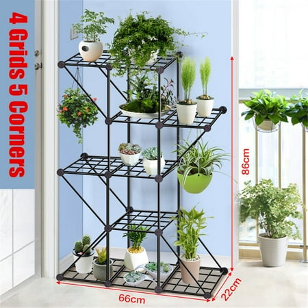 3 Size Detachable Iron Plant Stand Display Flower Pot Balcony Iron Plant Stand Display Flower Pot