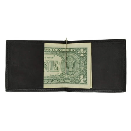 Simple Genuine Leather Wallet Money Clip 146C (C)
