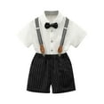 thumbnail image 2 of Abomasnow Toddler Boy Gentleman Outfit Infant Tuxedo Outfits Baby Boys Clothes for Baptism 1-12 Years, 2 of 9