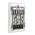 thumbnail image 2 of Stupell Industries Art Deco Striped Paris Shop Facade White Framed Giclee Art, 20 x 30, by Petals Prints Design, 2 of 8