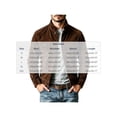 thumbnail image 4 of Zynoxe Mens Corduroy Jacket with Chest Pockets Classic Stand Collar Zip‑Up Jacket Warm Long Sleeve Casual Jackets Retro Solid Color Workwear Jacket for Men Brown S, 4 of 10