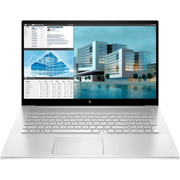 Newest HP Envy Laptop, 17.3" Full HD Touchscreen, Intel Core i7-1165G7 Processor, NVIDIA GeForce MX450 Graphics, 64GB DDR4 RAM, 1TB SSD + 2TB HDD, Backlit Keyboard, Windows 11 Home