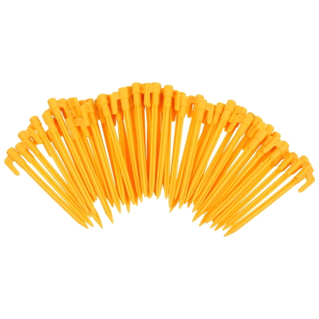 SHISUYAN 50pcs Camping Tent Pegs Outdoor Plastic Ground Nails Fixing Set
