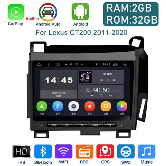 LICHENGTAI Android 13 Car Stereo Radio for Lexus CT200 CT200H 2011-2020 Support Wireless/Wired Carplay Android Auto, 7" IPS Touchscreen Car GPS Navigation with Steering Wheel Control