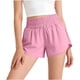 thumbnail image 1 of Shorts de Tenis para Niñas, Shorts de Correr de Cintura Alta para Niña, Deportes Al Aire Libre, Entrenamiento, Cintura Fruncida, Transpirables, Ligeros, Shorts Activos 14-15 Años, 1 of 8