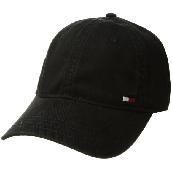 Gorra Tommy Hilfiger Billy Corner con bandera para hombre, color negro