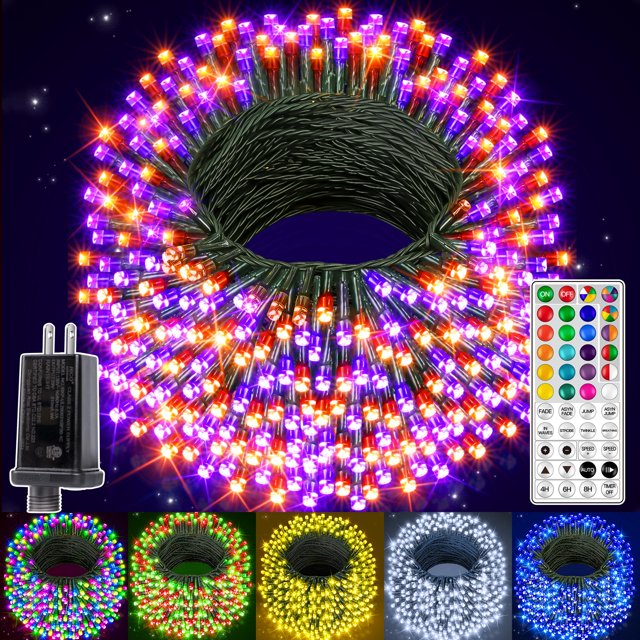 Cadena de luces RGB Ollny, 600 LED, 60 m, 130 modos, control remoto