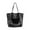 Black, variant on Wovilon Beach Bag Mesh One Shoulder Tote Bag Ladies Hand Wash Swimming Clothing Storage Pocket