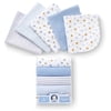 Gerber - Boy's Flannel Receiving Blankets 5-Pack
